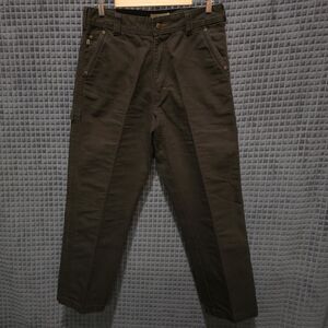 Brown Heavy Canvas Work Pants Mens 34x30 Cabelas Cotton Cargo Painters Utility